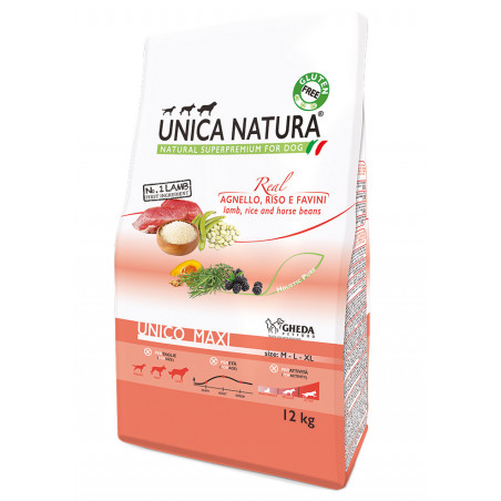 UNICA-NATURA-MAXI–LAMB-RICE-&-BEANS-12.5kg